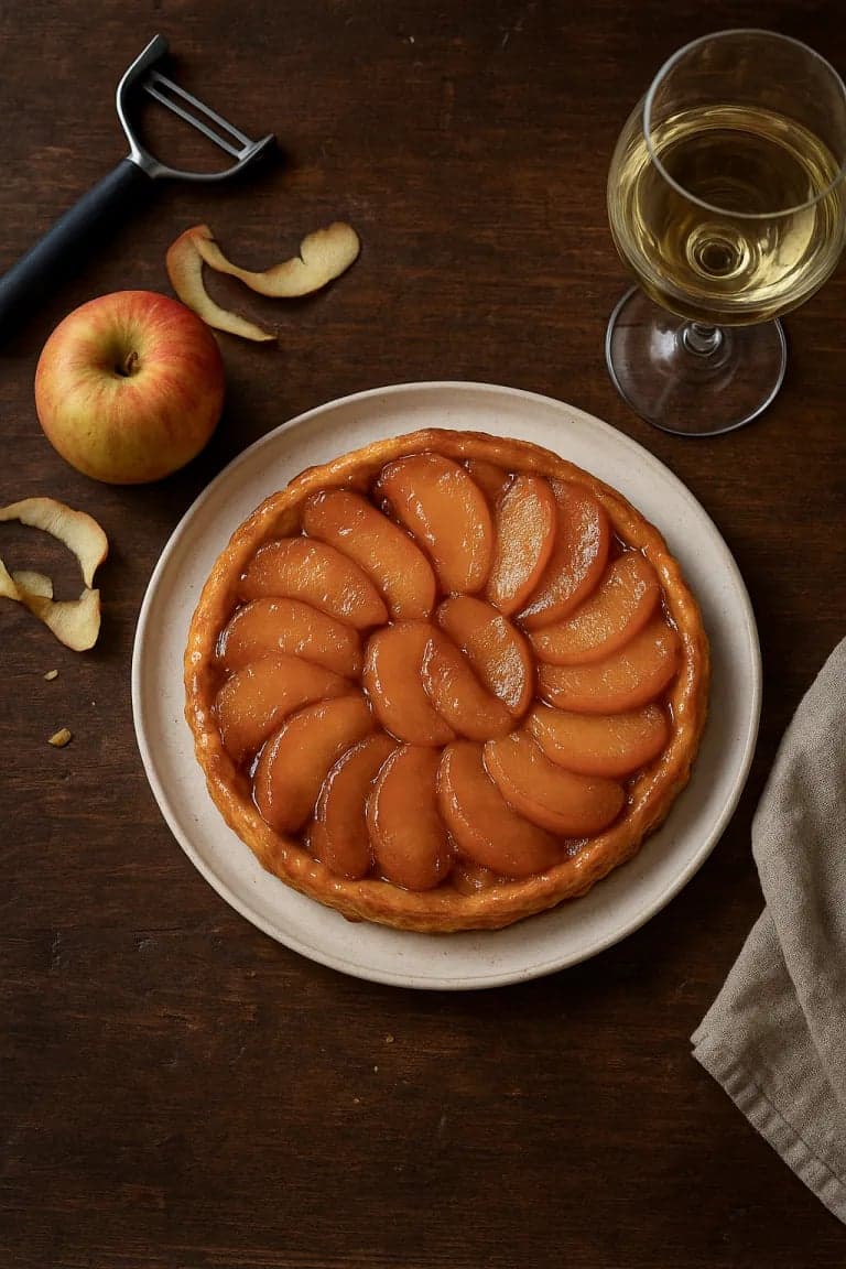 Tarte Tatin: bánh táo úp ngược truyền thống của Pháp
