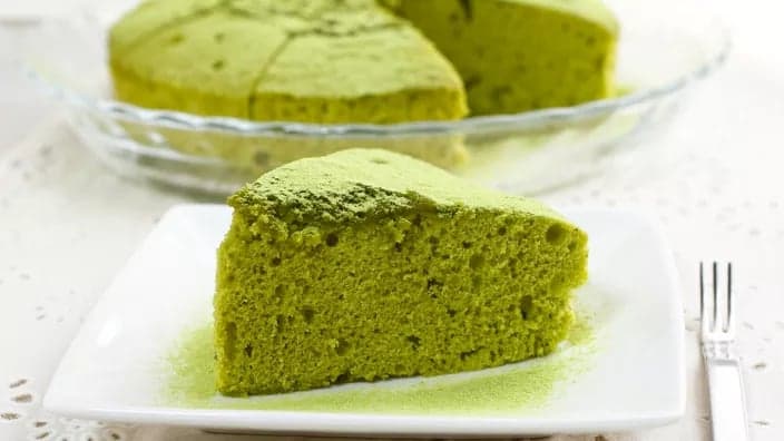 Bánh cake trà xanh matcha